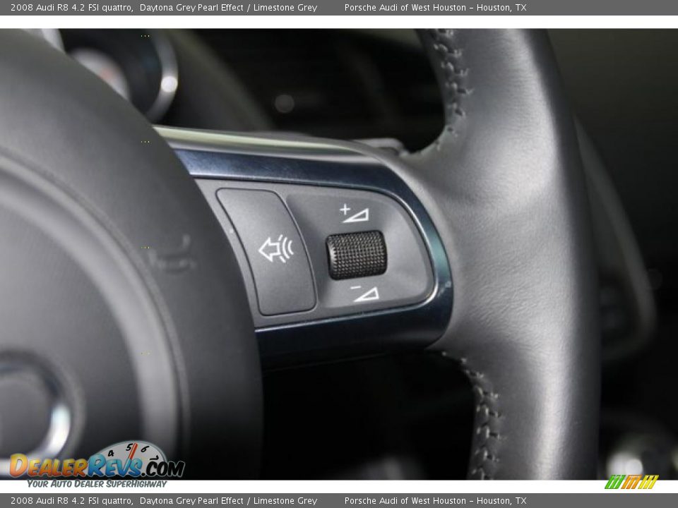 2008 Audi R8 4.2 FSI quattro Daytona Grey Pearl Effect / Limestone Grey Photo #30