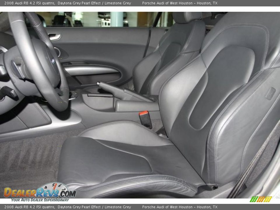 2008 Audi R8 4.2 FSI quattro Daytona Grey Pearl Effect / Limestone Grey Photo #33