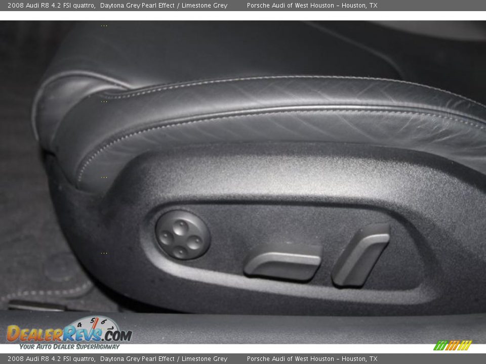 2008 Audi R8 4.2 FSI quattro Daytona Grey Pearl Effect / Limestone Grey Photo #34