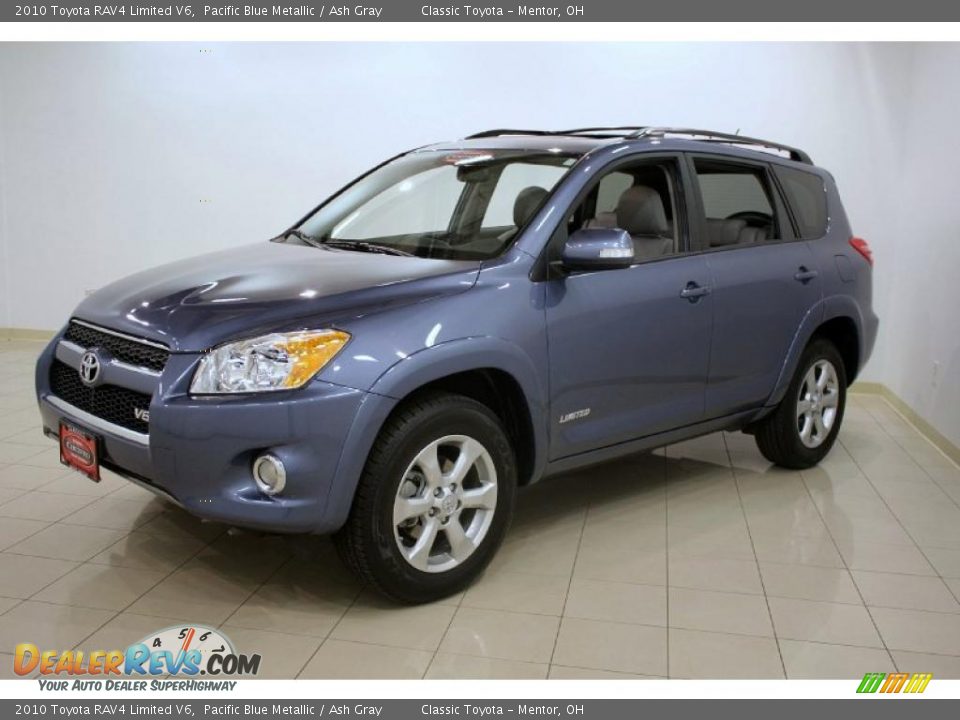 2010 Toyota RAV4 Limited V6 Pacific Blue Metallic / Ash Gray Photo #3