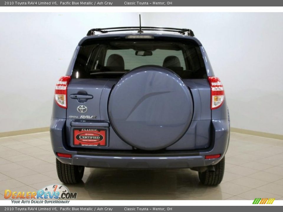 2010 Toyota RAV4 Limited V6 Pacific Blue Metallic / Ash Gray Photo #6