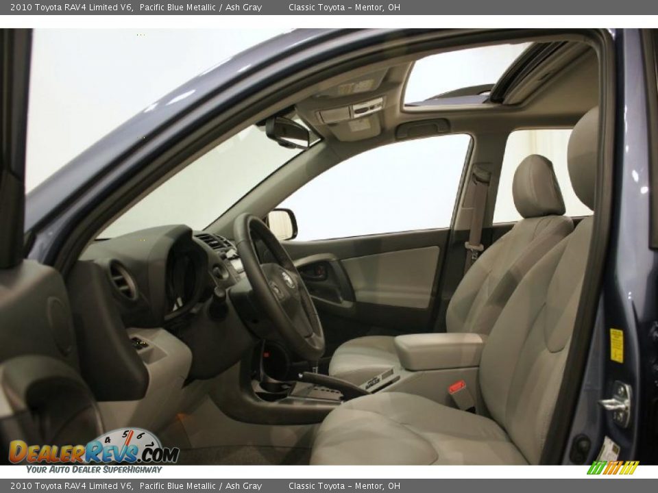 2010 Toyota RAV4 Limited V6 Pacific Blue Metallic / Ash Gray Photo #10