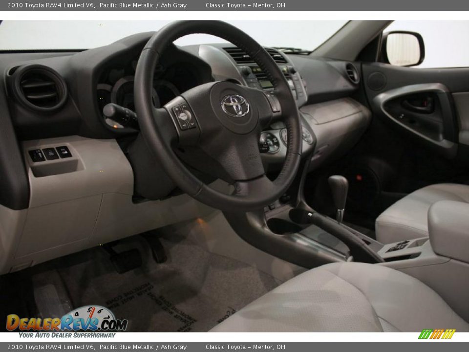 2010 Toyota RAV4 Limited V6 Pacific Blue Metallic / Ash Gray Photo #12