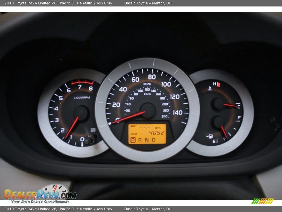 2010 Toyota RAV4 Limited V6 Pacific Blue Metallic / Ash Gray Photo #14