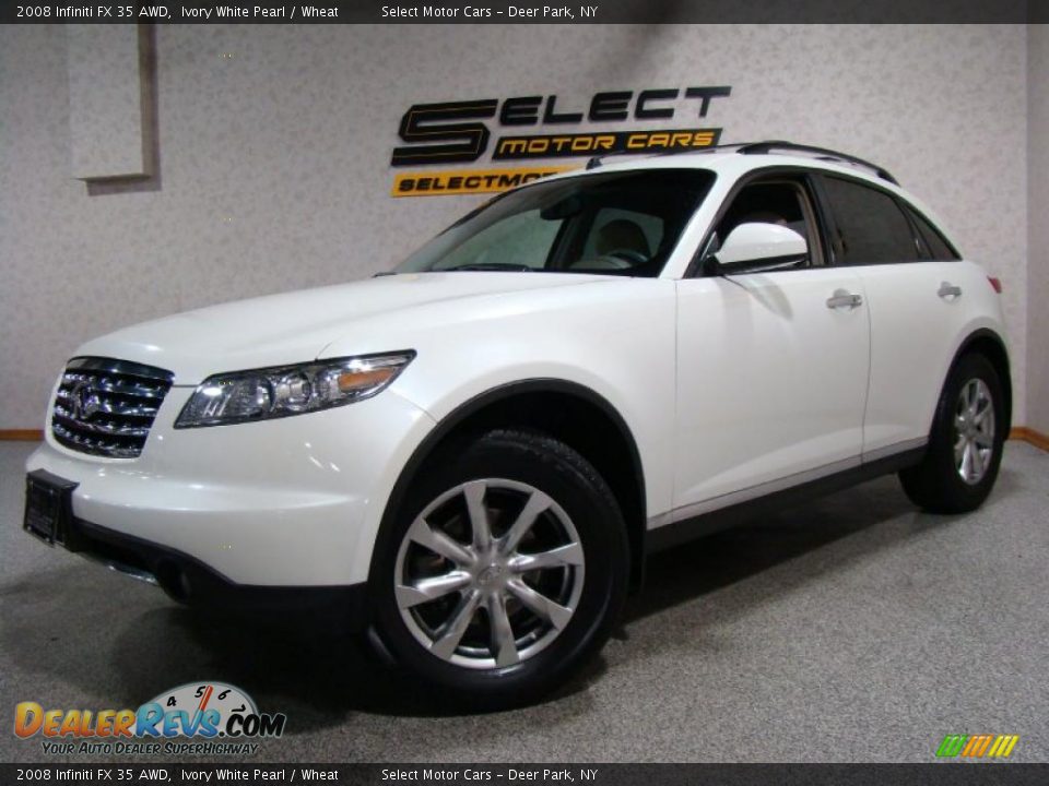 2008 Infiniti FX 35 AWD Ivory White Pearl / Wheat Photo #1