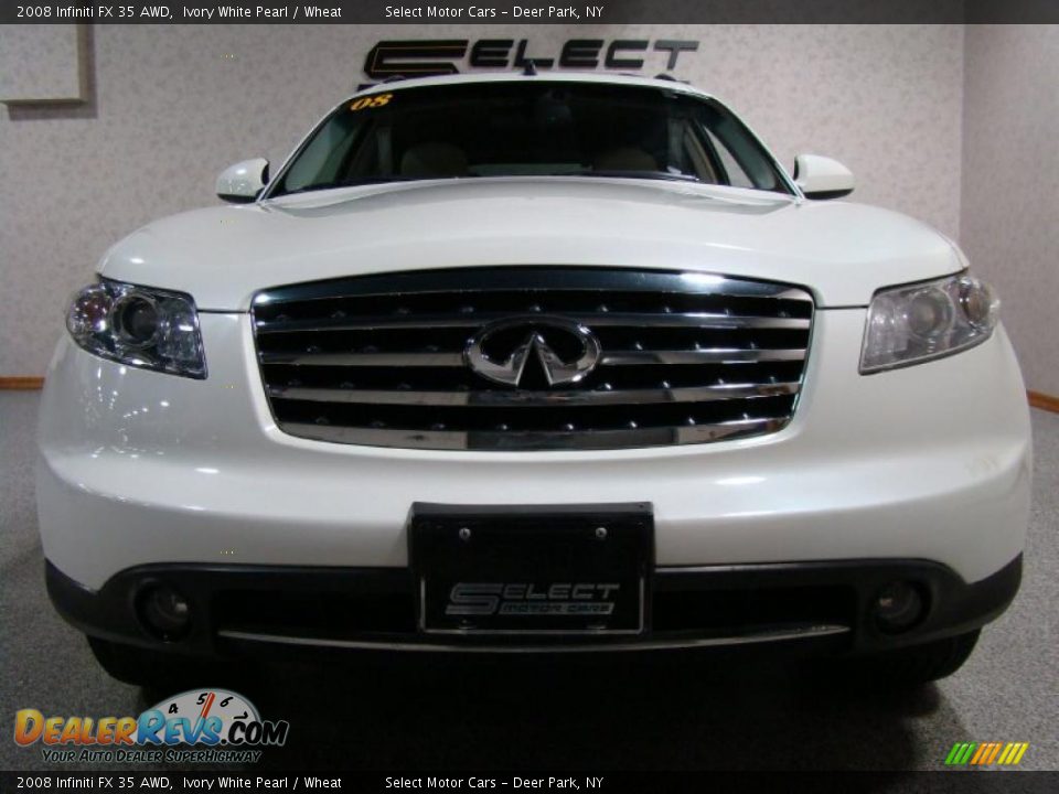 2008 Infiniti FX 35 AWD Ivory White Pearl / Wheat Photo #2