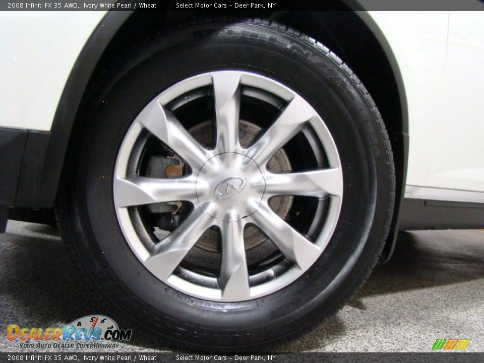 2008 Infiniti FX 35 AWD Ivory White Pearl / Wheat Photo #7