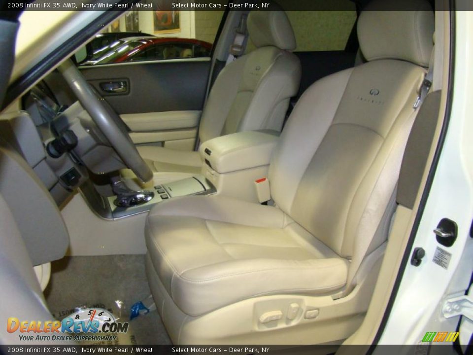 2008 Infiniti FX 35 AWD Ivory White Pearl / Wheat Photo #8
