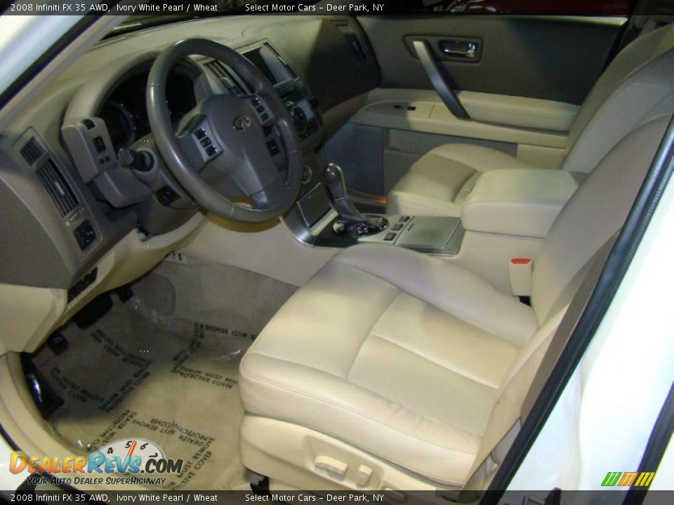2008 Infiniti FX 35 AWD Ivory White Pearl / Wheat Photo #9