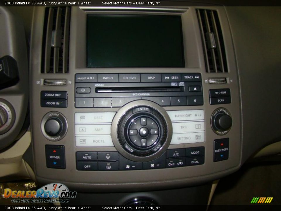 2008 Infiniti FX 35 AWD Ivory White Pearl / Wheat Photo #10