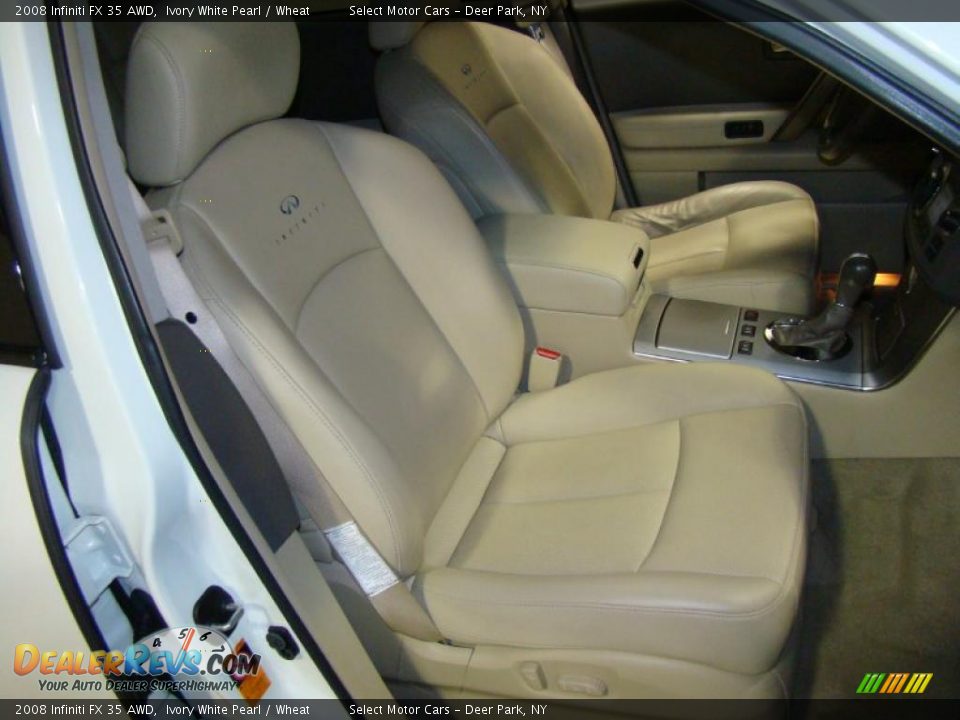 2008 Infiniti FX 35 AWD Ivory White Pearl / Wheat Photo #12