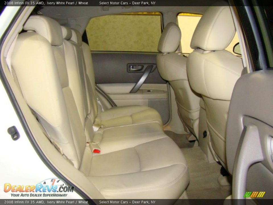 2008 Infiniti FX 35 AWD Ivory White Pearl / Wheat Photo #13