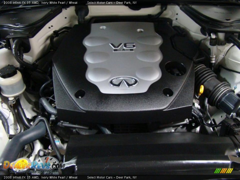 2008 Infiniti FX 35 AWD Ivory White Pearl / Wheat Photo #14
