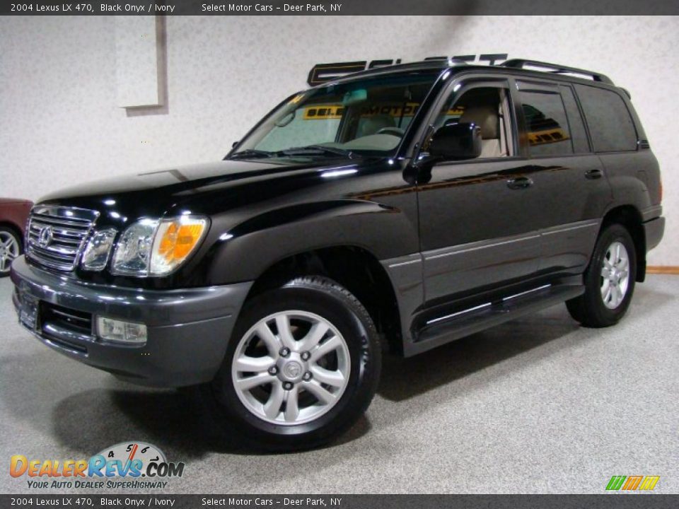 2004 Lexus LX 470 Black Onyx / Ivory Photo #1