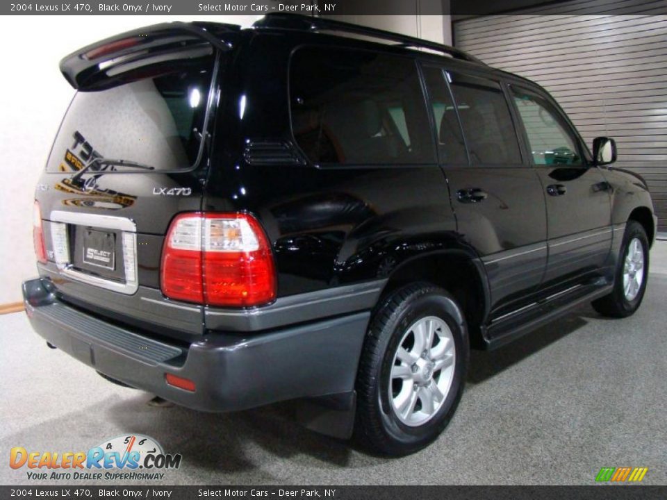 2004 Lexus LX 470 Black Onyx / Ivory Photo #4