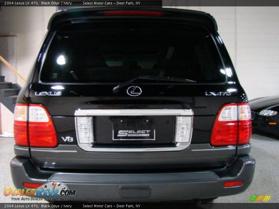 2004 Lexus LX 470 Black Onyx / Ivory Photo #5