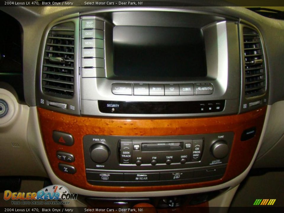 2004 Lexus LX 470 Black Onyx / Ivory Photo #9