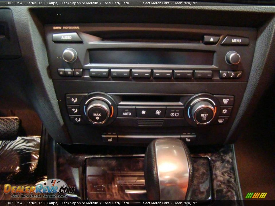 2007 BMW 3 Series 328i Coupe Black Sapphire Metallic / Coral Red/Black Photo #11