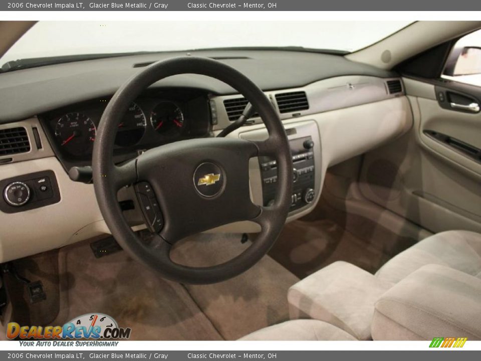 2006 Chevrolet Impala LT Glacier Blue Metallic / Gray Photo #10