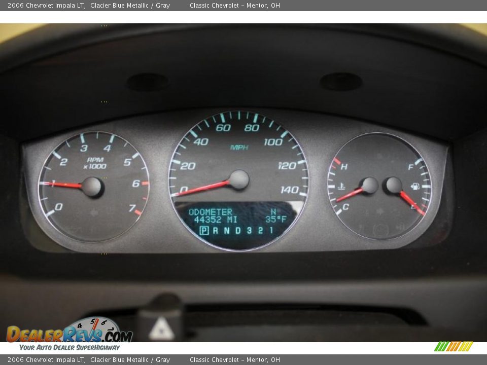 2006 Chevrolet Impala LT Glacier Blue Metallic / Gray Photo #12
