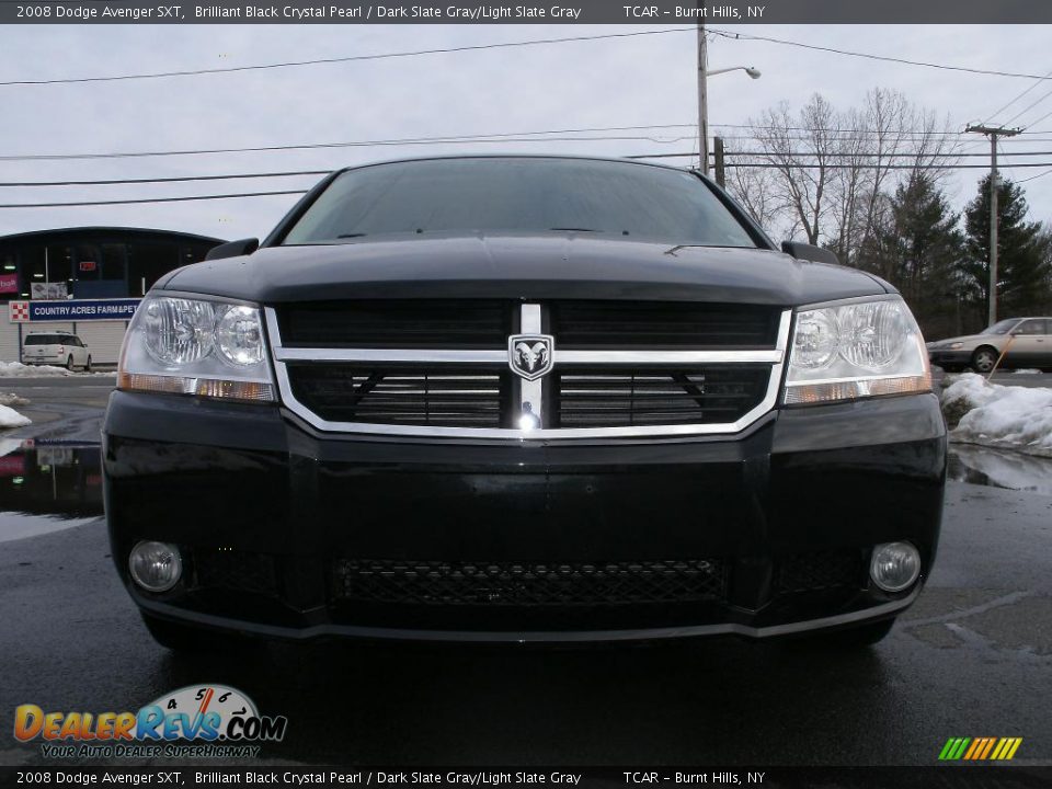 2008 Dodge Avenger SXT Brilliant Black Crystal Pearl / Dark Slate Gray/Light Slate Gray Photo #3
