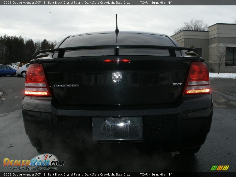 2008 Dodge Avenger SXT Brilliant Black Crystal Pearl / Dark Slate Gray/Light Slate Gray Photo #5