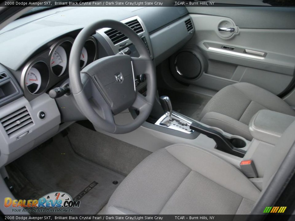 2008 Dodge Avenger SXT Brilliant Black Crystal Pearl / Dark Slate Gray/Light Slate Gray Photo #7