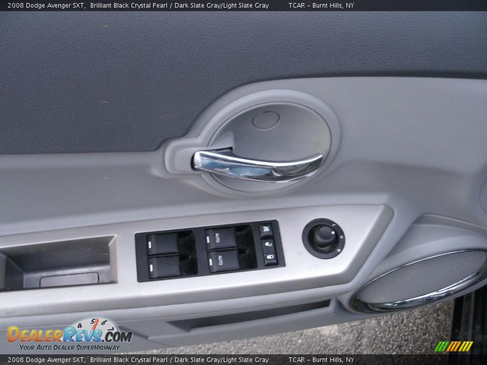 2008 Dodge Avenger SXT Brilliant Black Crystal Pearl / Dark Slate Gray/Light Slate Gray Photo #8