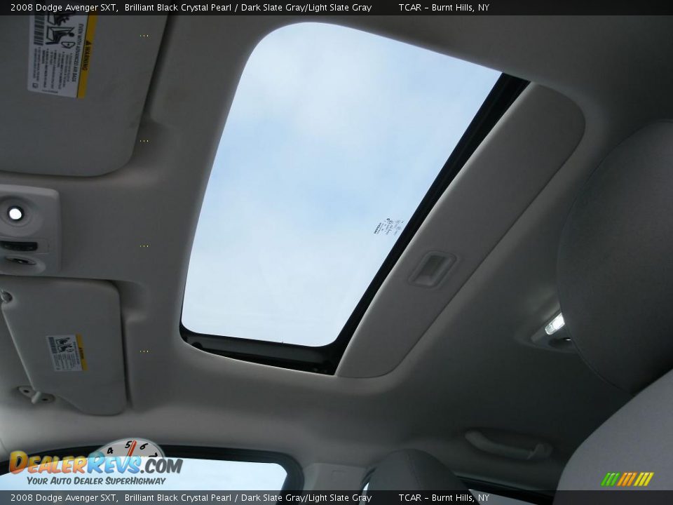 2008 Dodge Avenger SXT Brilliant Black Crystal Pearl / Dark Slate Gray/Light Slate Gray Photo #10