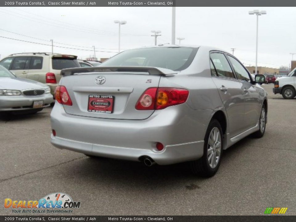 2009 Toyota Corolla S Classic Silver Metallic / Ash Photo #6