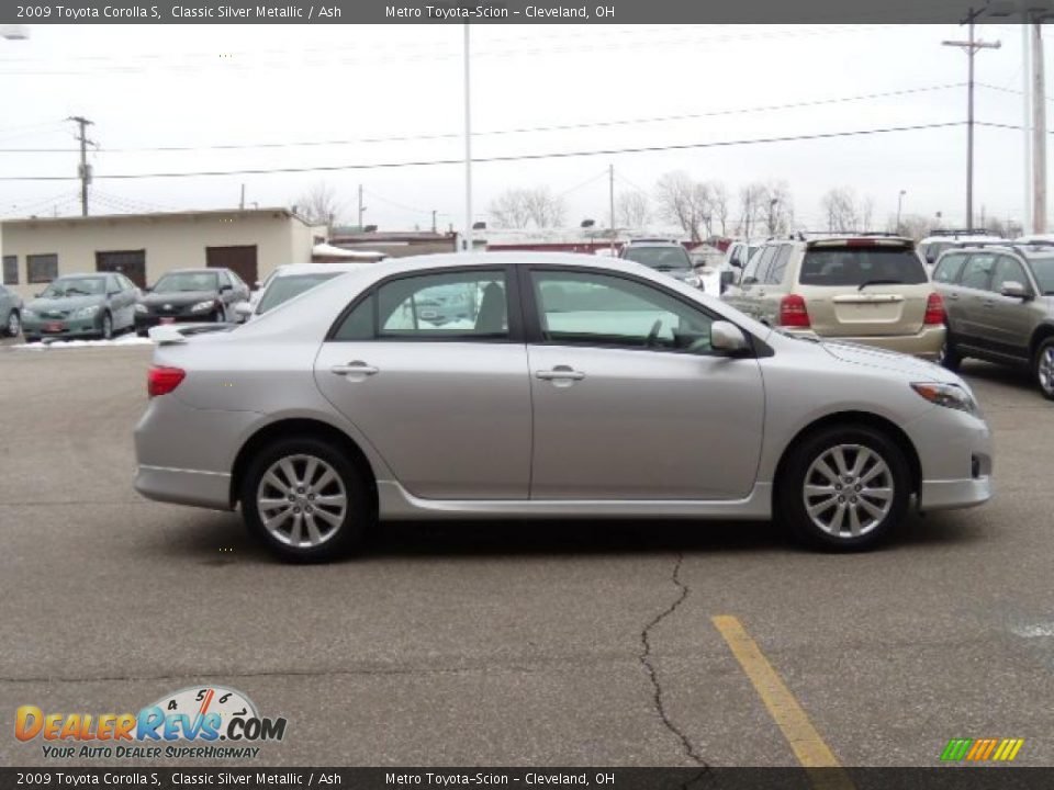 2009 Toyota Corolla S Classic Silver Metallic / Ash Photo #7