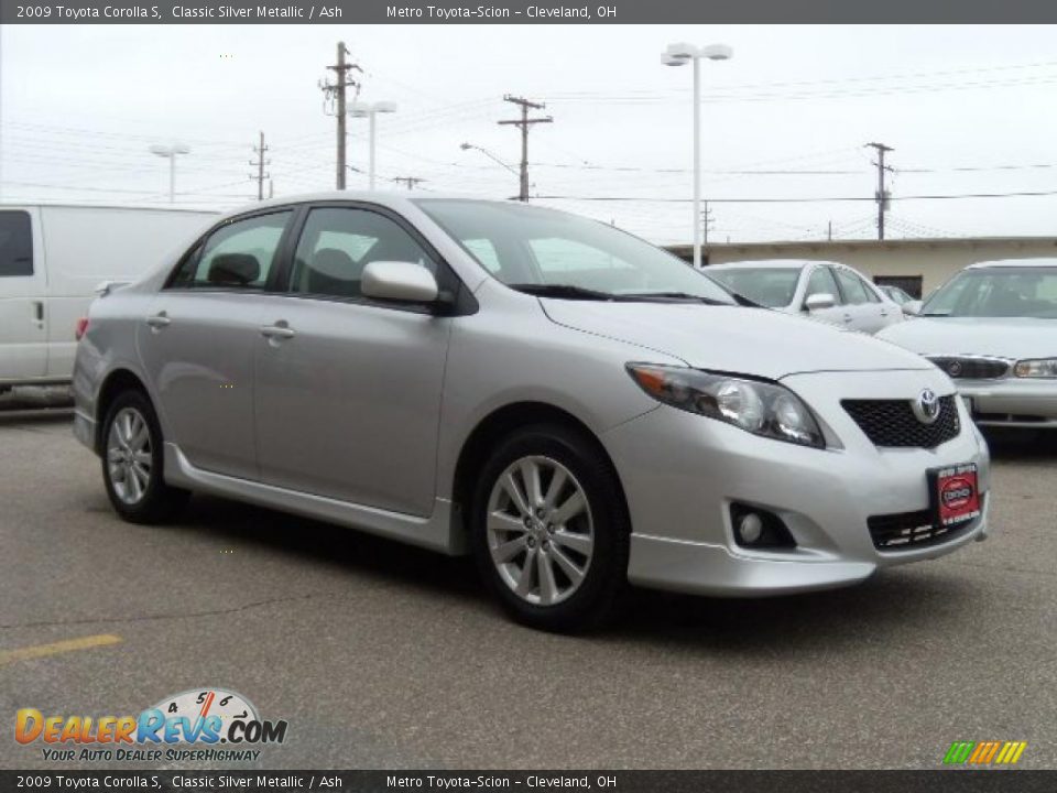 2009 Toyota Corolla S Classic Silver Metallic / Ash Photo #8