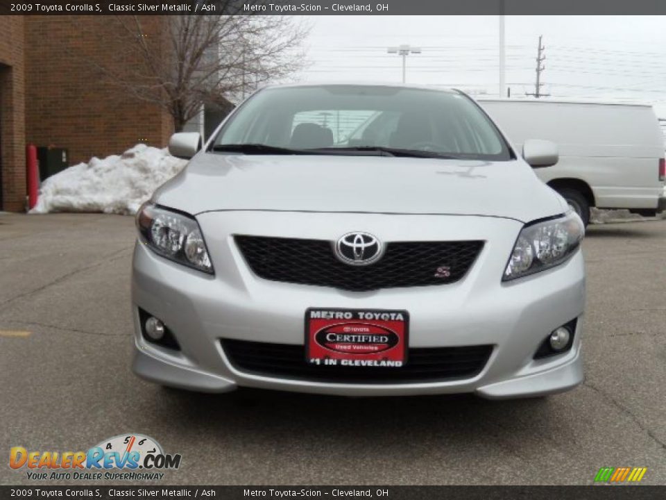 2009 Toyota Corolla S Classic Silver Metallic / Ash Photo #9