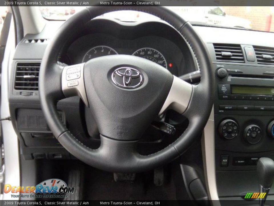 2009 Toyota Corolla S Classic Silver Metallic / Ash Photo #16