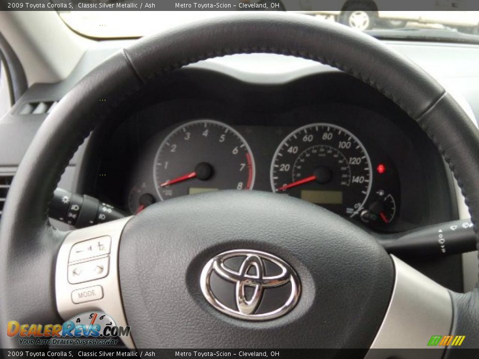 2009 Toyota Corolla S Classic Silver Metallic / Ash Photo #18