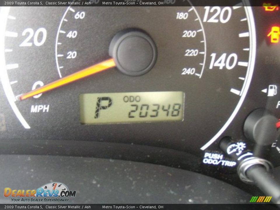 2009 Toyota Corolla S Classic Silver Metallic / Ash Photo #19