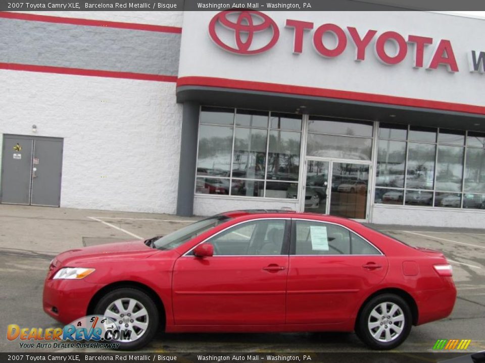 2007 Toyota Camry XLE Barcelona Red Metallic / Bisque Photo #2
