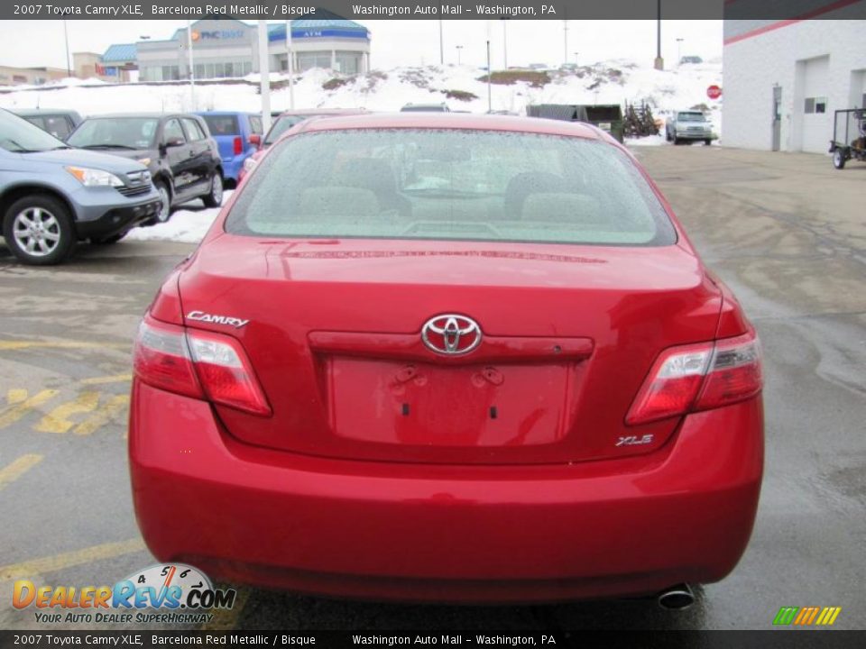 2007 Toyota Camry XLE Barcelona Red Metallic / Bisque Photo #4