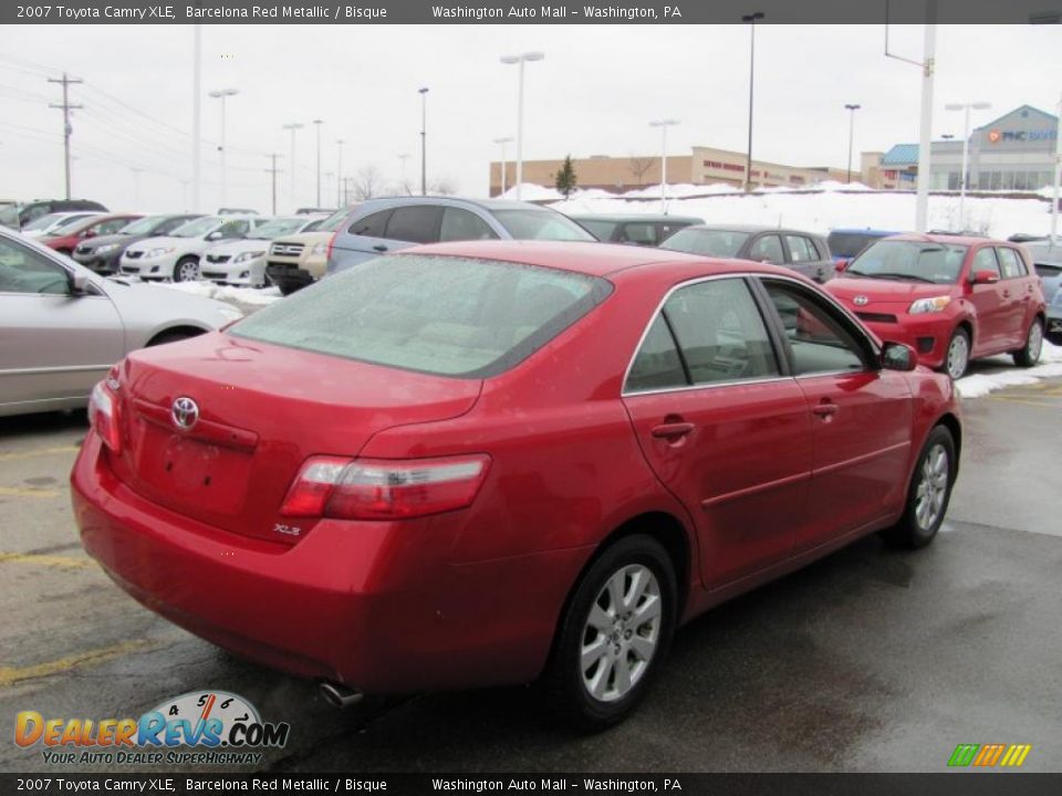 2007 Toyota Camry XLE Barcelona Red Metallic / Bisque Photo #5