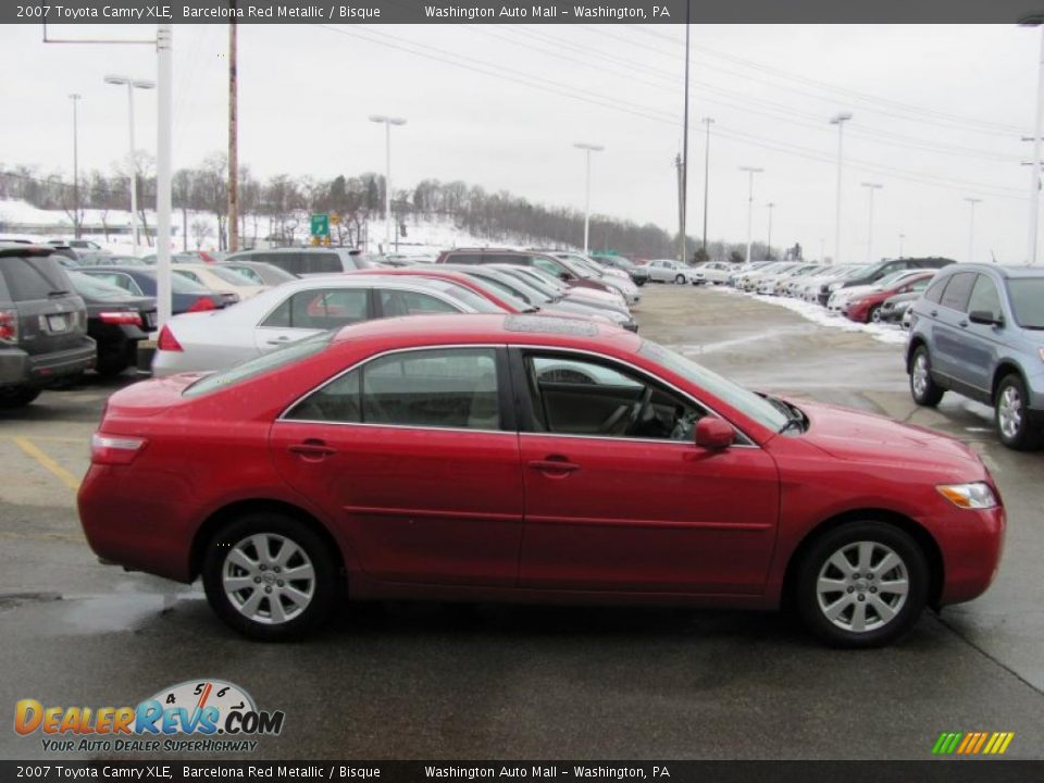 2007 Toyota Camry XLE Barcelona Red Metallic / Bisque Photo #6