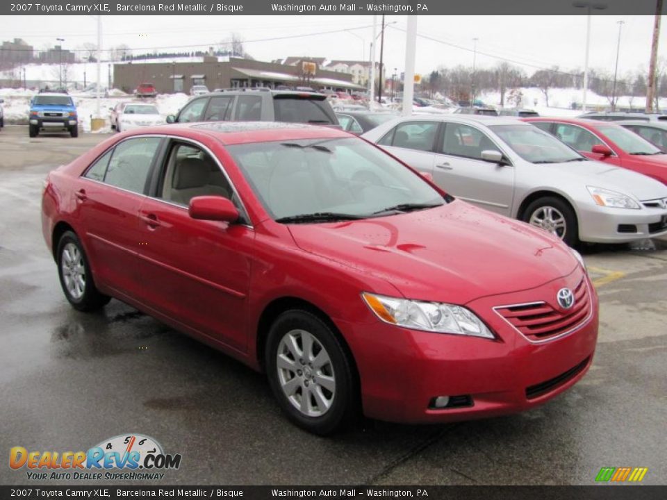 2007 Toyota Camry XLE Barcelona Red Metallic / Bisque Photo #7