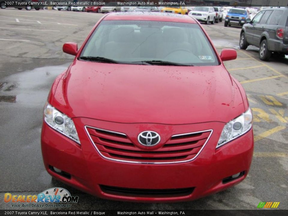 2007 Toyota Camry XLE Barcelona Red Metallic / Bisque Photo #8