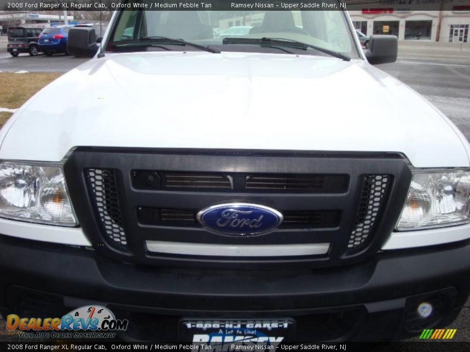 2008 Ford Ranger XL Regular Cab Oxford White / Medium Pebble Tan Photo #16