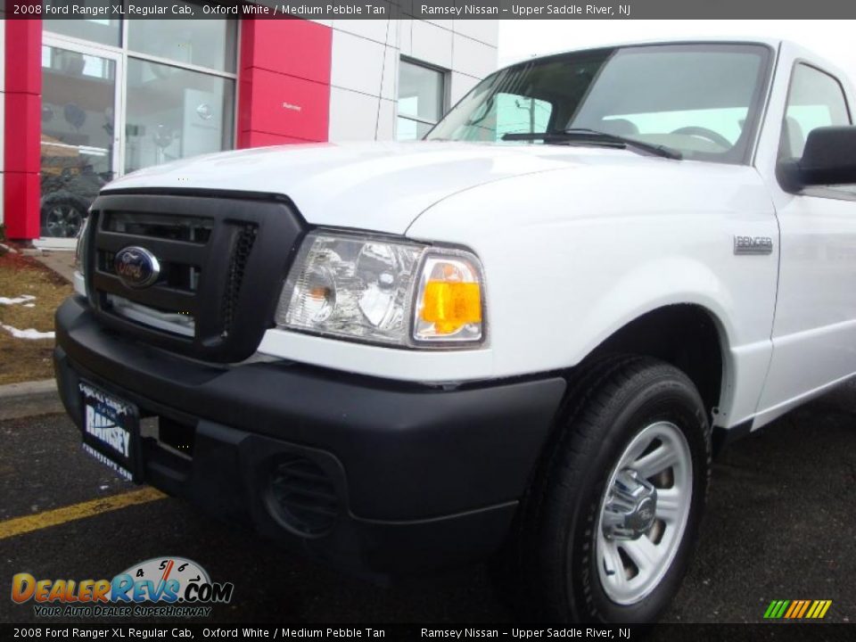 2008 Ford Ranger XL Regular Cab Oxford White / Medium Pebble Tan Photo #17
