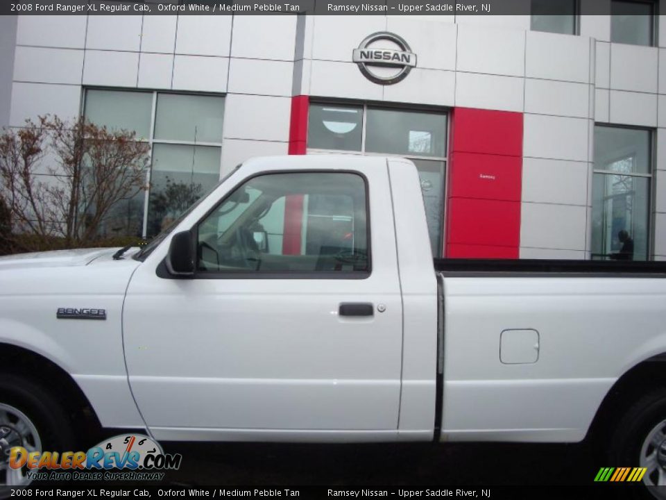 2008 Ford Ranger XL Regular Cab Oxford White / Medium Pebble Tan Photo #18