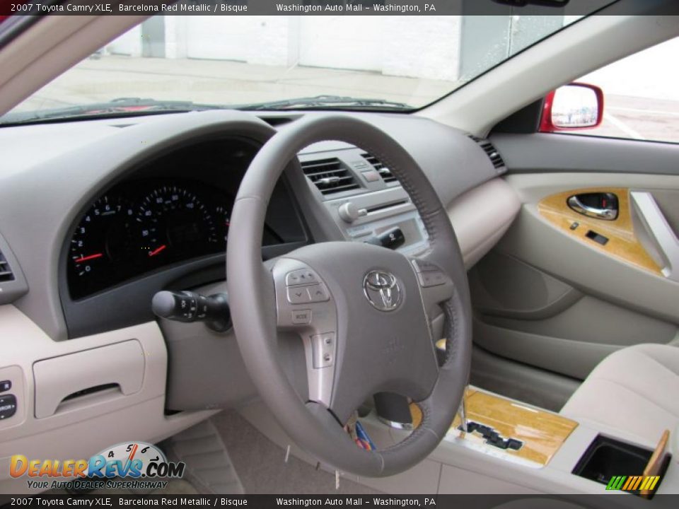 2007 Toyota Camry XLE Barcelona Red Metallic / Bisque Photo #11