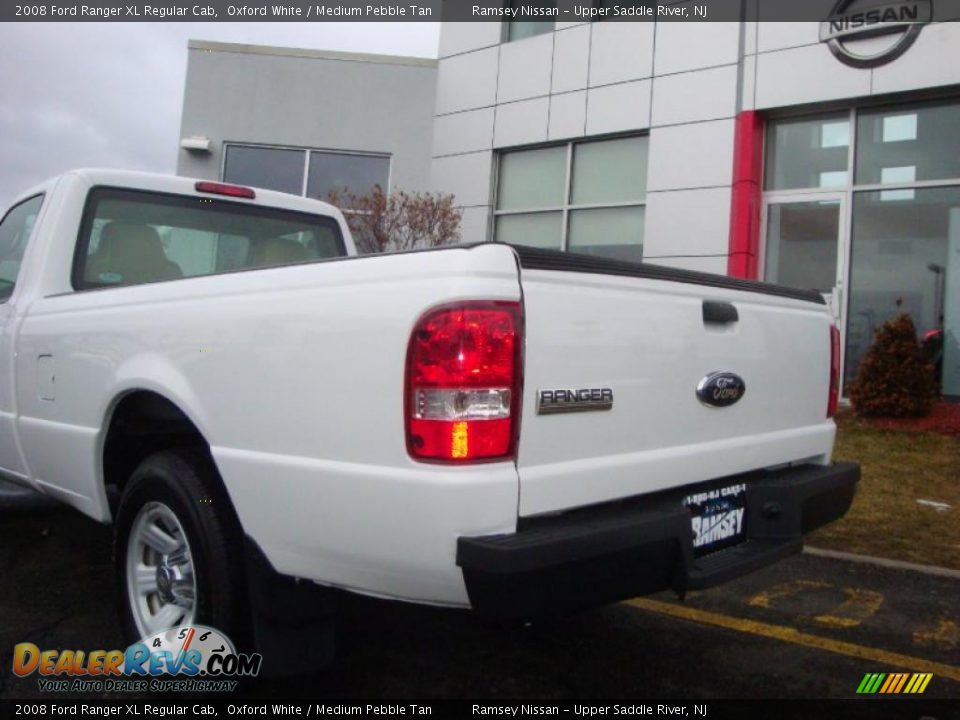 2008 Ford Ranger XL Regular Cab Oxford White / Medium Pebble Tan Photo #19