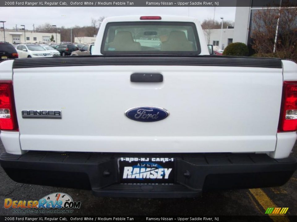 2008 Ford Ranger XL Regular Cab Oxford White / Medium Pebble Tan Photo #20