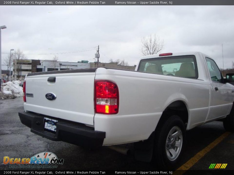 2008 Ford Ranger XL Regular Cab Oxford White / Medium Pebble Tan Photo #21