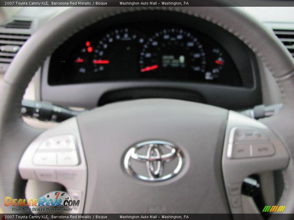 2007 Toyota Camry XLE Barcelona Red Metallic / Bisque Photo #17